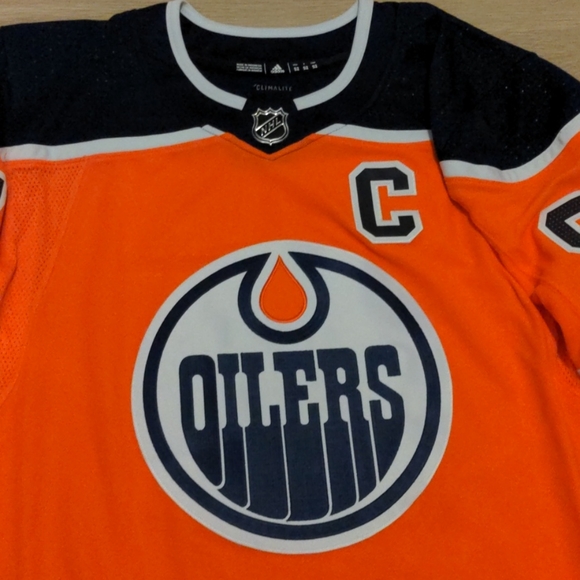 Authentic Adidas Oilers McDavid Jersey 52 L Large - Picture 2 of 10